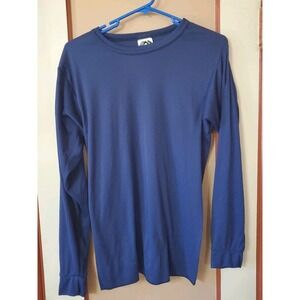 Medalist Shirt Long Sleeve Navy Stretch Base Layers Made in USA Size L